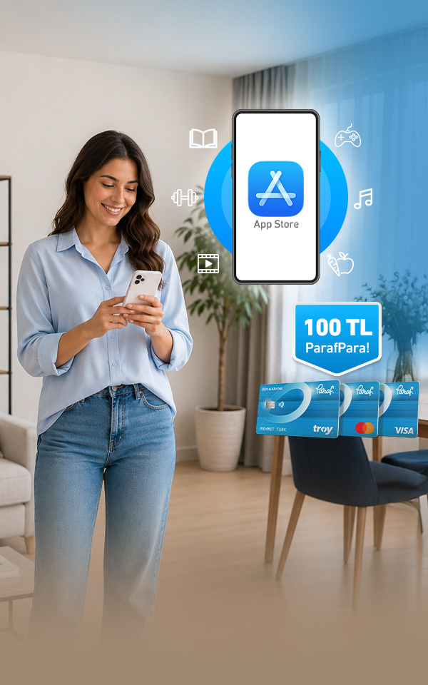 App Store harcamalarınıza 100 TL ParafPara!